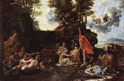 Nicolas Poussin Die Geburt des Baccus oil painting on canvas